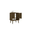 Manhattan Comfort Liberty 23.62 Bathroom Vanity Sink, Rustic Brown 239BMC9